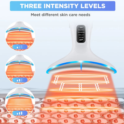 Neck Face Beauty Device Vibration Massage for Face and Neck Personal Ccare Skindion Home Use Beauty Device Face Lifting Machine