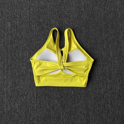 Sports Underwear for Women High-intensity Integrated Cup Shockproof Bra Running Training Suit Fitness Yoga Vest Wear Outside