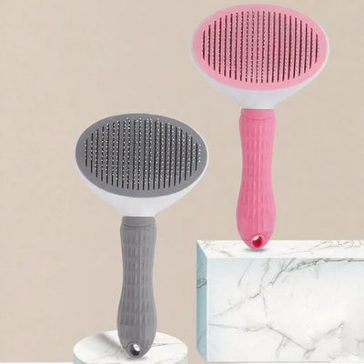 Pet Grooming Comb for Cats & Dogs, One - Click Hair Removal, Special Design, Ideal for Detangling & Shedding Control
