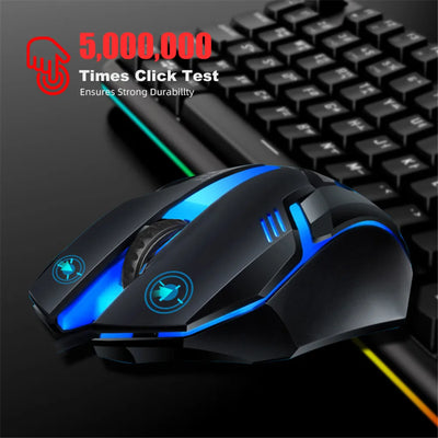 USB Wired Gaming Mouse 5000 DPI 3 Buttons Silent Mause Backlit Professional Gamer Mice Ergonomic Computer Mouse For PC Laptop