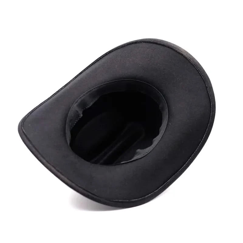 Men's Western Women's Cowboy Hat Army Green Men's Women's Cowboy Jazz Hat Wide Brim Felt Fedora Sombrero Hombre