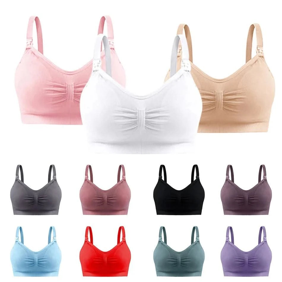 Maternity Bras Double Layer Seamless Bra Pregnancy Clothes Prevent Sagging Breastfeeding Women's Breathable lactancia Bra