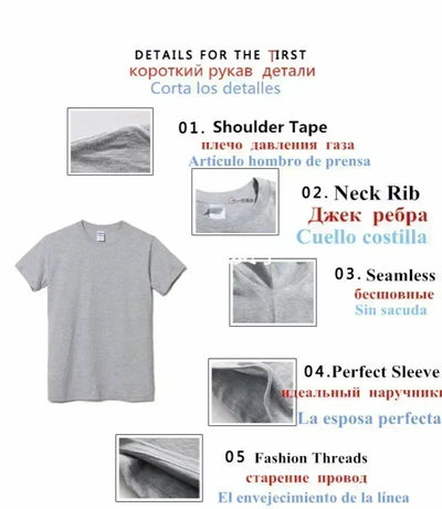 T-shirts for Men Personalized T-Thrashers Y2k Clothing High Quality Summer Tops Vintage Streetwear Short Sleeve Tee White