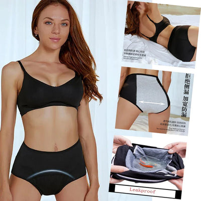 Leak Proof Menstrual Panties Women Underwear Period Cotton Waterproof Briefs Plus Size Female Physiological Breathable Pants