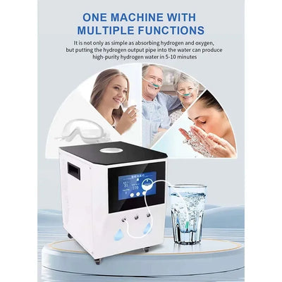 Medical 3000ml Hydrogen Water Generator Hydrogen Inhalation Machine H2 O2 HHO Double Outlet Hydrogen Inhaler Breathing Device