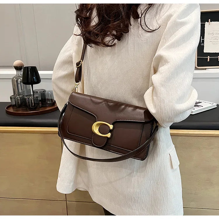 Luxury - Grade 2025 Women's Exclusive Small Square Shoulder Bag - Solid - Color Aesthetic, Niche - Style Design& Daily, Stylish