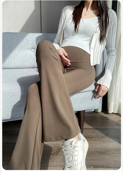 Maternity Leggings for Pregnant Women Yoga Flared High-waisted Trousers Pregnancy Clothes