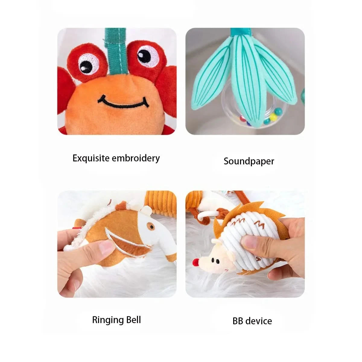 Newborn baby toys, baby stroller pendants, wind chimes, ringing bells, baby safety seats, stroller pendants, baby toys
