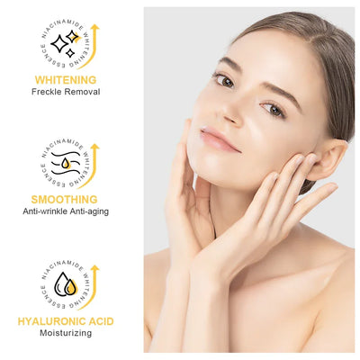 Niacinamide Face Serum 24K Gold Hyaluronic Acid Essence Whitening Dark Spot Corrector Facial Serum Skin Care Products