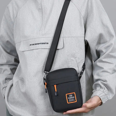 Men's Business Shoulder Bag Casual Man's Messenger Bag Durable Male Handbag Waterproof Oxford Cloth Bag Mini Mobile Phone Bags