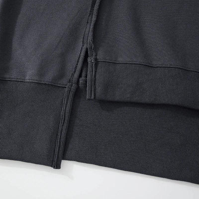 Oversized 100% Cotton Women Sweatshirts Long Sleeve Patchwork Open Side Streetwear Harajuku Pullovers Autumn Clothes For Women
