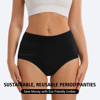 Menstrual Period Underwear High Waist Menstruation Panties Woman Abundant Flow Menstrual Cycle Absorbent Underwear Period Shorts