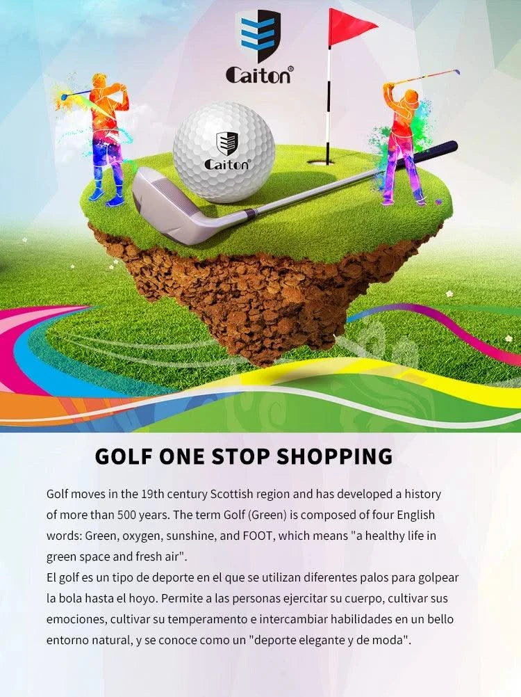 Caiton Golf Accessories Set with Hi-End Case, Golf Balls, Rangefinder, Golf Tees, Brush, Scorer,Golf Gifts for Men and Women