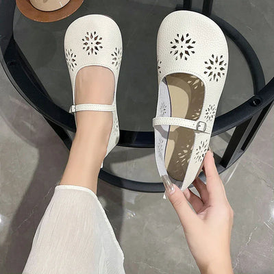 Women's Flat Shoes   Spring New Fashion Slip on Ladies Leather Shoes Soft Comfor Walking Shoes Lightweight Non-slip Loafers