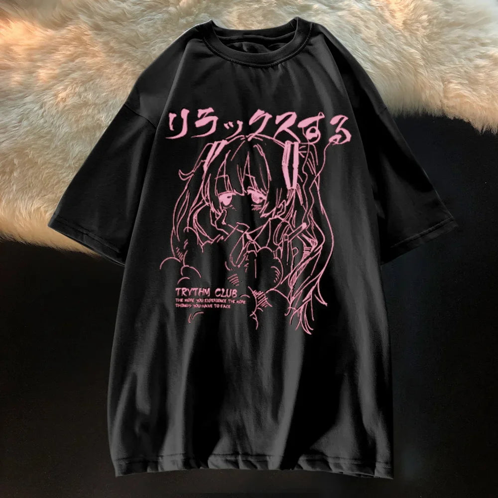 Oversized T-shirt Women Female T-shirt Dark Skull Bones Heart and Lung Print Short Sleeve Streetwear Harajuku Top Woman Clothes