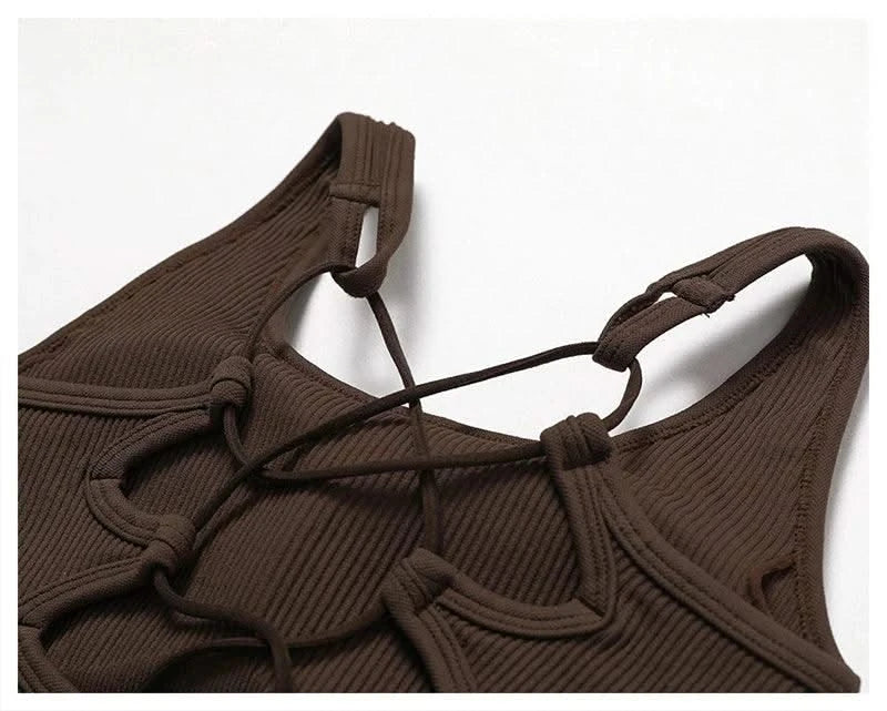 Yoga Sports Bras for Women Open Back Design Padded Crop Top