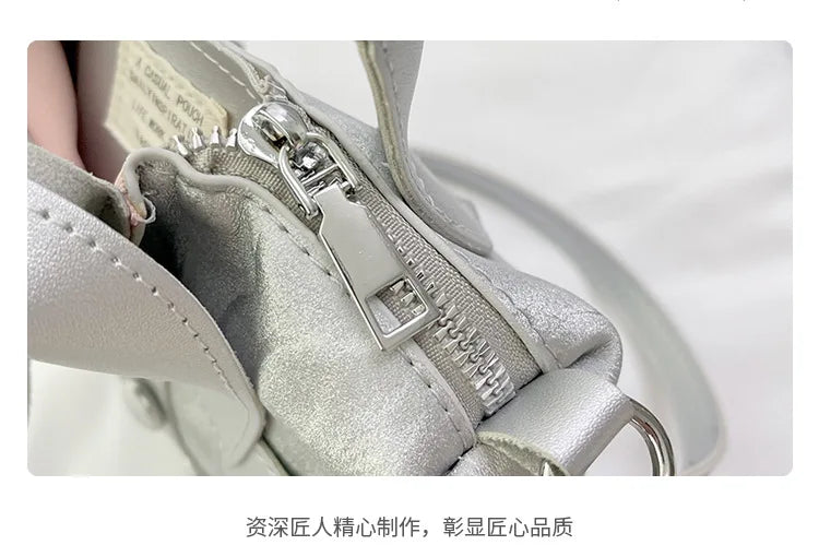 Tote Bag Hand Bags for Women 2024 Designer Handbag Shoulder Square Crossbody Korean Popular Youth Women's Fashion Original
