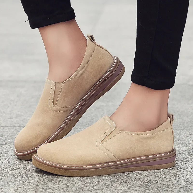 2023 Women's Sneakers Slip on Flat Shoes for Women Fashion Female British Style Casual Loafers Vulcanized Shoes Zapatos Mujer