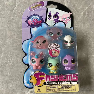 PetShop Pets In The House Genuine Cartoon Cute Q Version Cat and Dog Animal Hand-made Ornaments SuperSQUISHY Model Toy