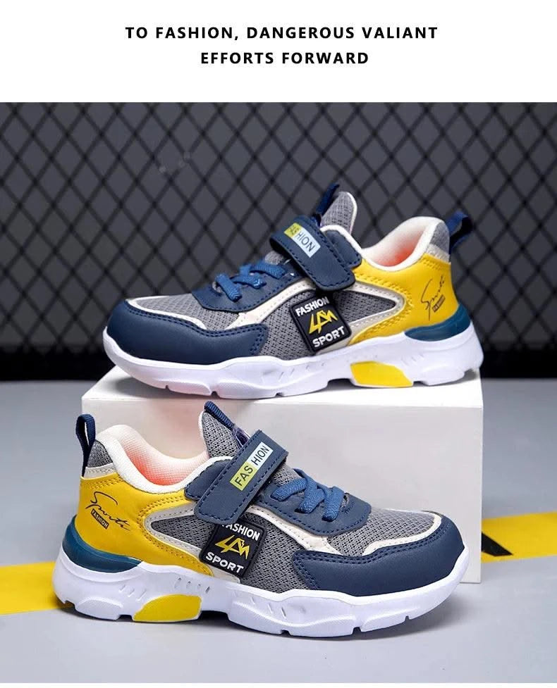 Children Casual Sports Shoes for Boys Breathable Summer Kids Hook&Loop Students Girls School Running Kids' Outdoor Sneakers