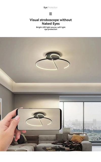 Living Room Lamp LED Chandeliers Indoor Lighting Light Fixture Kitchen Lustre Lamps White Chrome Lamp Fixture Home