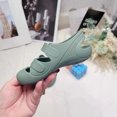 Kid Toddler Flat Breathable Fishermen Roman Shoes Children's Colorful Beach Comfortable Jelly Sandals Boy Girls Sandals SO098