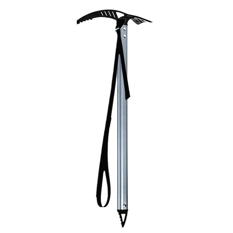 Outdoor Camping Ice Axe Aluminum Alloy Mountaineering Axe 70cm Durable and Lightweight Walking Pick for Camping Mountaineering