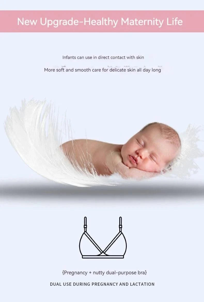 All-season Maternity Bra For Pregnant Women Breast-lifting Anti-sagging Front-opening Design For Breastfeeding Made  Pure Cotton