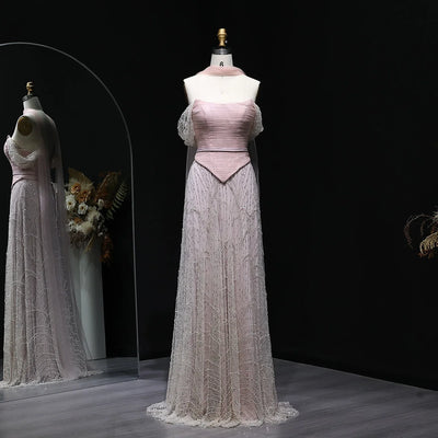 Amirah Lace Evening Dresses for Special Occasions Line A Elegant Prom Dresses Luxury Women's Elegant Party Dress Custom Made