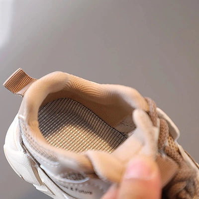 Trendy Children Shoes Spring Autumn Casual Sports Sneakers Breathable Running Shoes 1-6-year-old Baby Shoes Soft Sole Leather