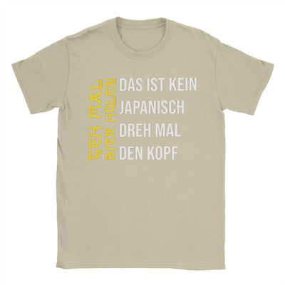 Men's Tshirt Retro Get A Beer T Shirt Funny German Jokes Alcohol Drinkers Dad Gift Streetwear Cotton Summer Casual T-shirts