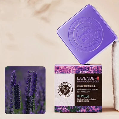 Luxurious Essential Oil Soap Collection Bamboo Charcoal Blueberry Lavender Deep Clean Exfoliation Soaps Blackhead Adsorption
