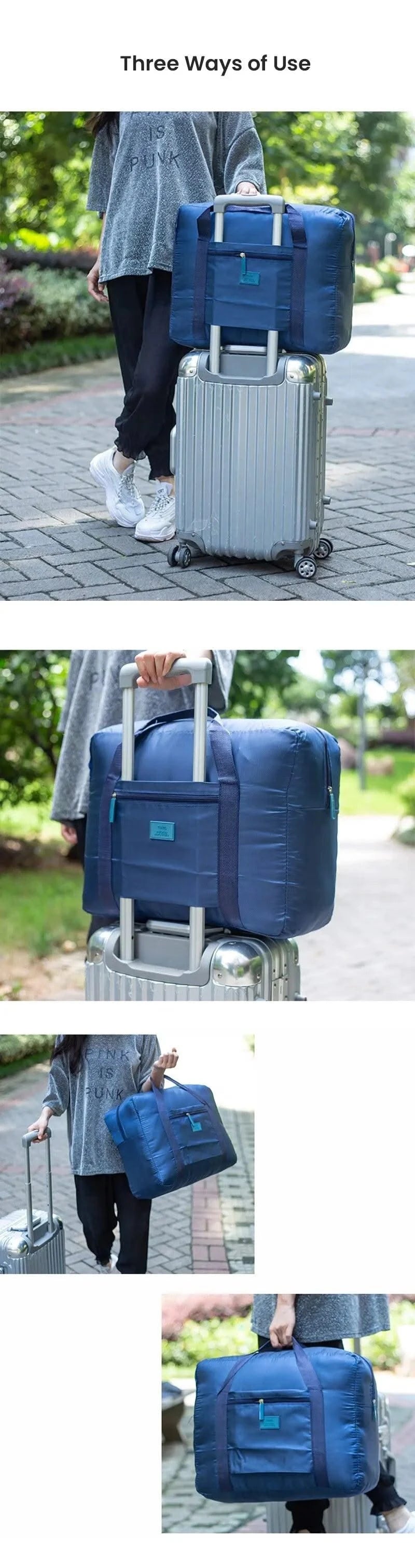 Foldable Travel Duffel Bag Lightweight Travel Bag for Women