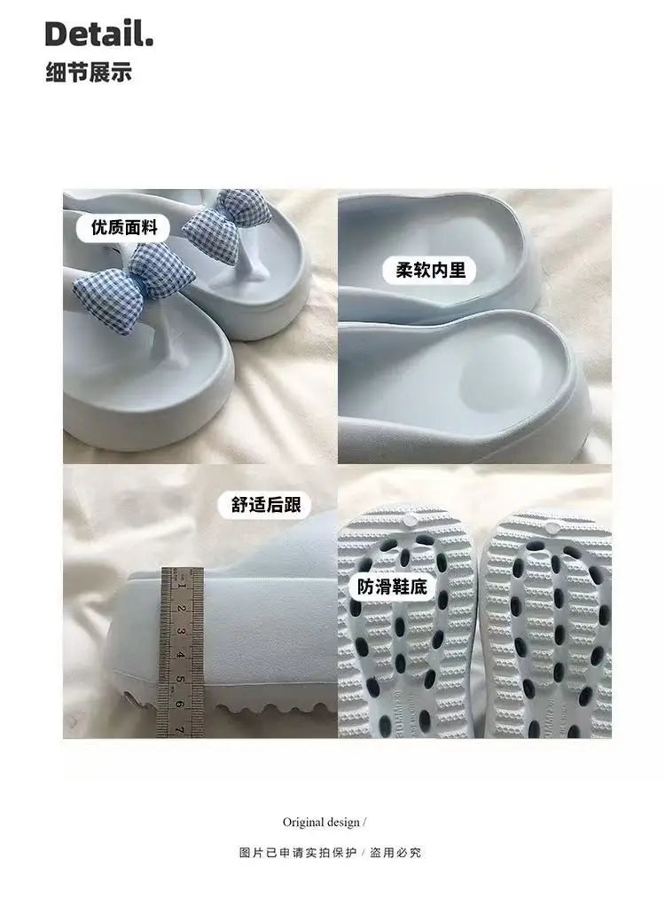 Woman flip flops Popular Design Shoes 2024 trend Casual Platform Sandals non-slip Outdoor slippers Unique features Flat sandals