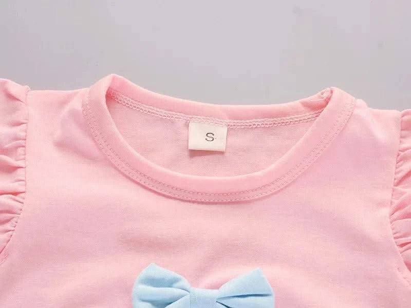 Children's Girls Clothes Summer New Baby Girl 1 2 3 4 Year Fashion Cute Vest Shorts 2Pcs/Sets Infant Outfits Kids Tracksuits