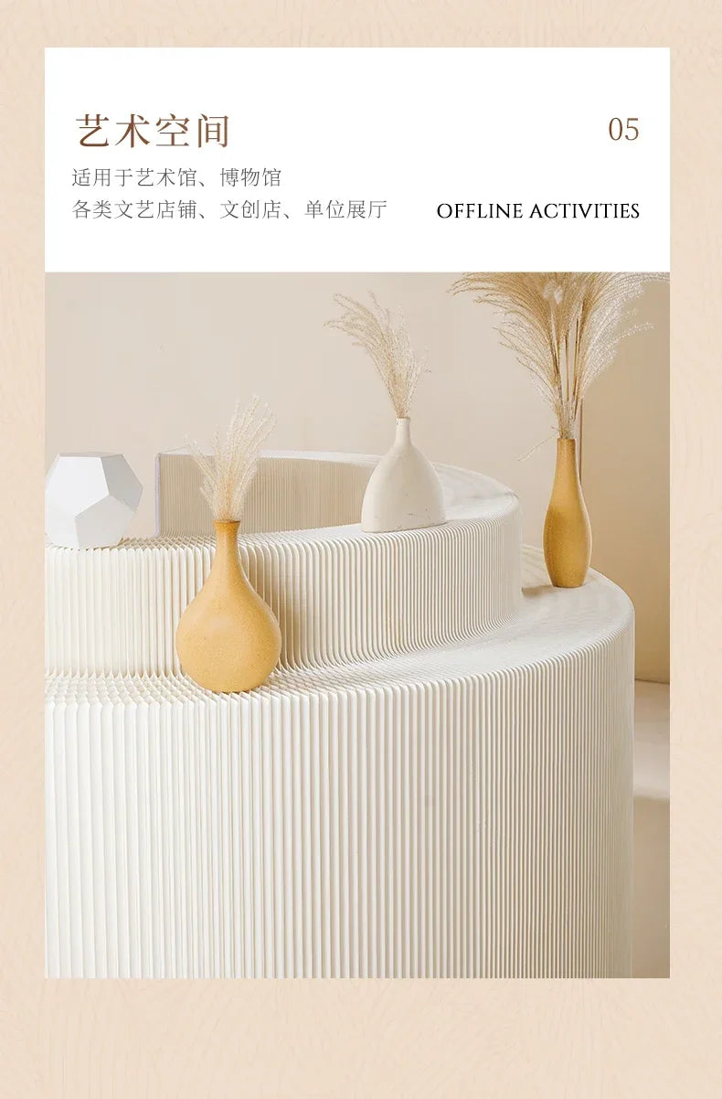 Booth Multi-layer Strip Display Stand Product Boutique Table Commercial Showcase Folding Exhibition Floor Display Rack