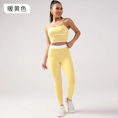 European and American New Nude Breathable Back Sports Bra for Women Shock Resistant Gathering Shaping Fitness Fashion Yoga Bra