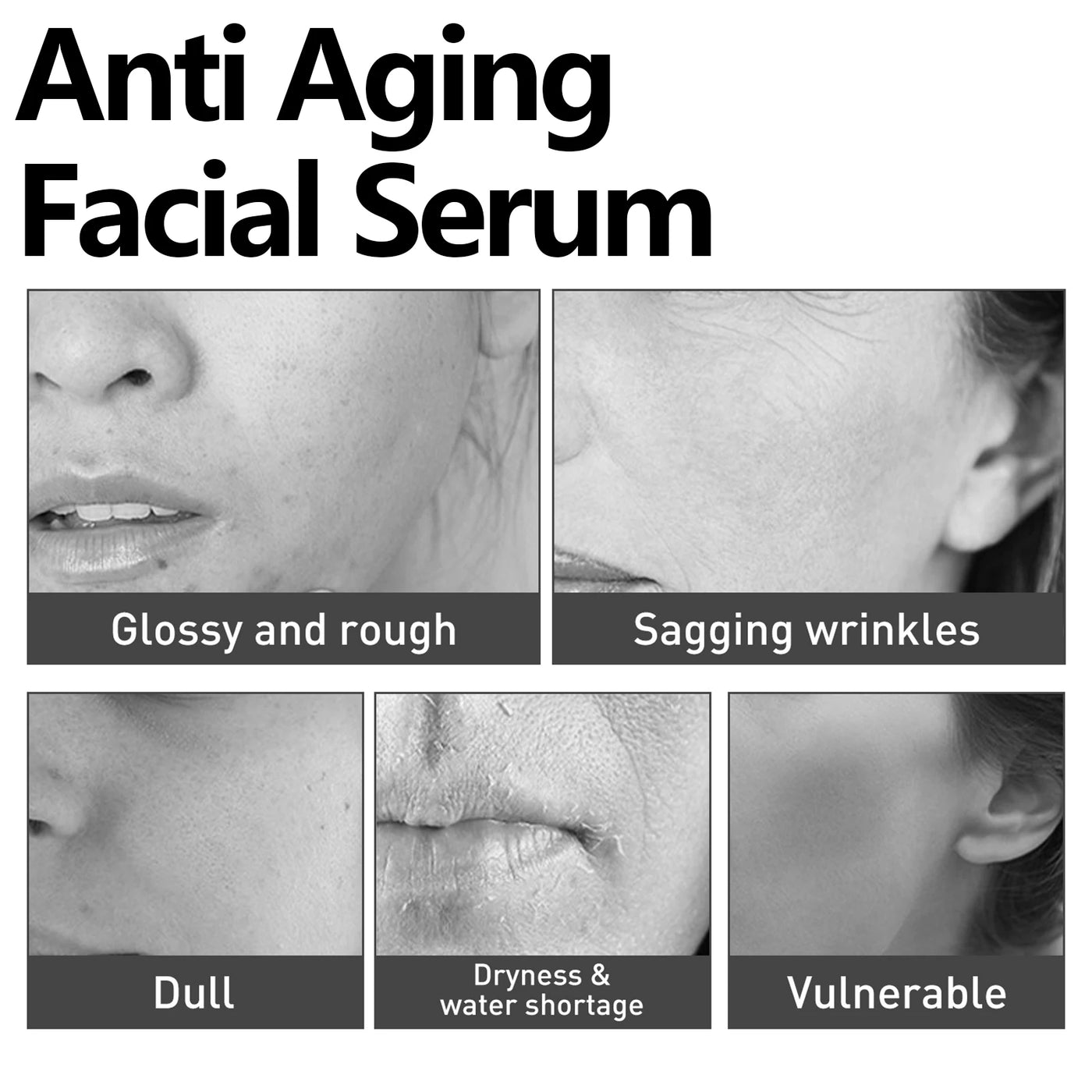 Vitamin C Face Serum 30ml Brightening, Anti Aging Tightens Minimizes Pores Hydrating Firming Essence for Fine Lines Dull Skin