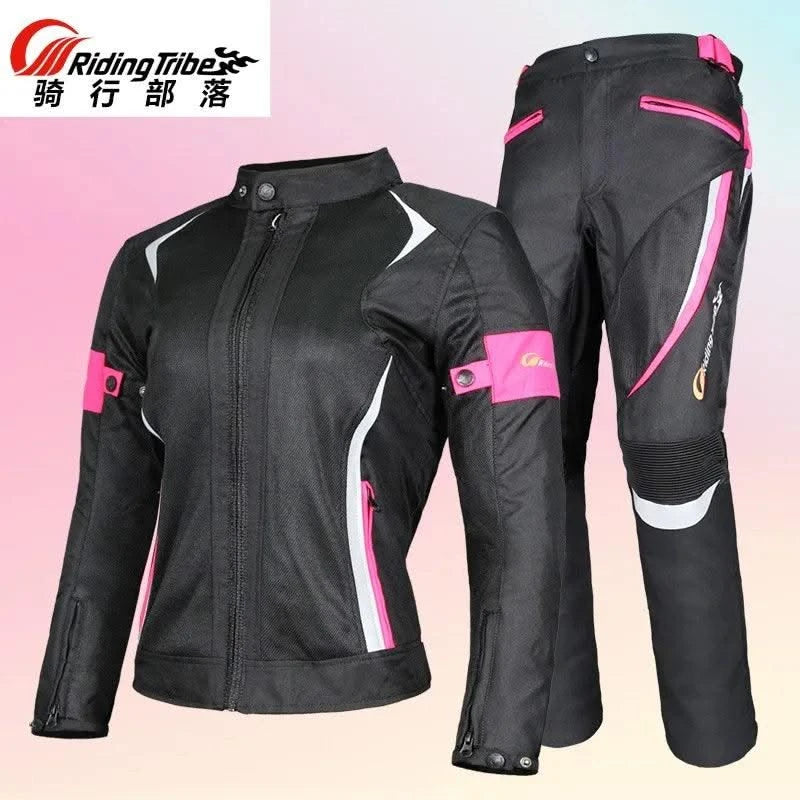 Woman Jacket Motorcycle Motorbike Riding Armor Protective Coat Summer Waterproof Lady Girl Clothing Anti-collision Suit JK-52