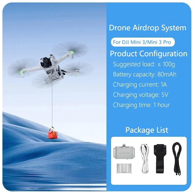 STARTRC Drone Airdrop System For DJI Air 3S/Mini 4 Pro/Mini 3/Mavic 3/Air 2S/Mavic 2/Mini 2 SE Air-dropping Thrower Gift Deliver