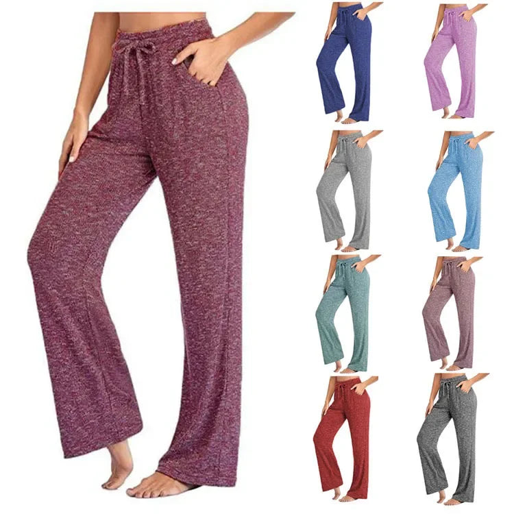 Pants Women Leggings 2023 Spring Autumn Period New Slacks Yoga Pants wide-legged Pants Cheap Women Leggings MYH027