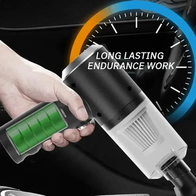 Portable wireless car vacuum cleaner, mini vacuum cleaner, powerful vacuum cleaner, portable USB car, 5500PA