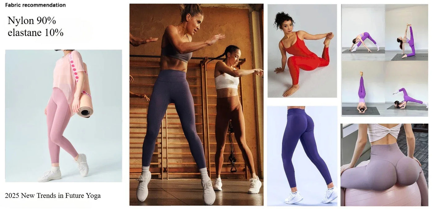 Women's Yoga 2025 Wear Fashion Skinny Breathable Seamless Elastic High Waist Fitness Pants Hip Lift Pilates Summer Hiking Pants