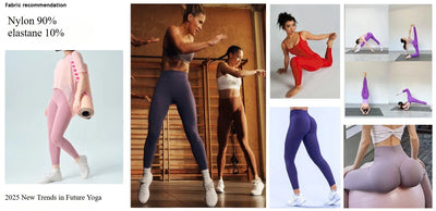 Women's Yoga 2025 Wear Fashion Skinny Breathable Seamless Elastic High Waist Fitness Pants Hip Lift Pilates Summer Hiking Pants