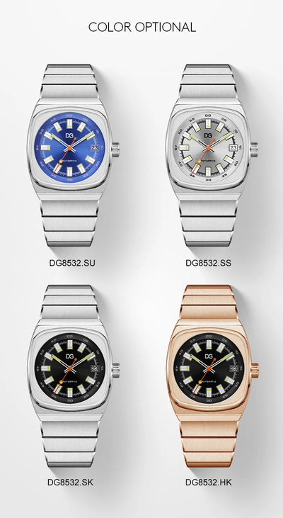 High-End Men's Sports Watch Fashion Square Large Dial Trendy Wristwatch Men's Reloj