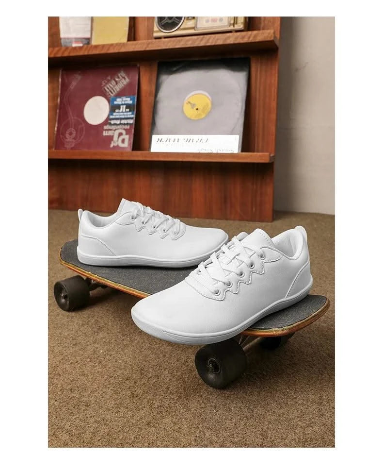 Women Shoes Wide Barefoot Shoes for Women Minimalist Split Leather Casual Shoes Comfortable Pink White Shoes Walking Sneakers