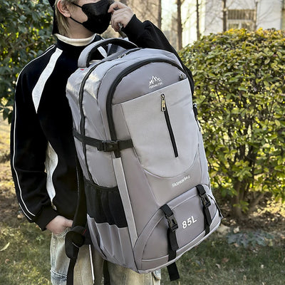 Climbing Backpack with Shoes Pocket Outdoor Travel Hiking Trekking Camping Sports Bag Large Mountaineering Luggage Rucksack