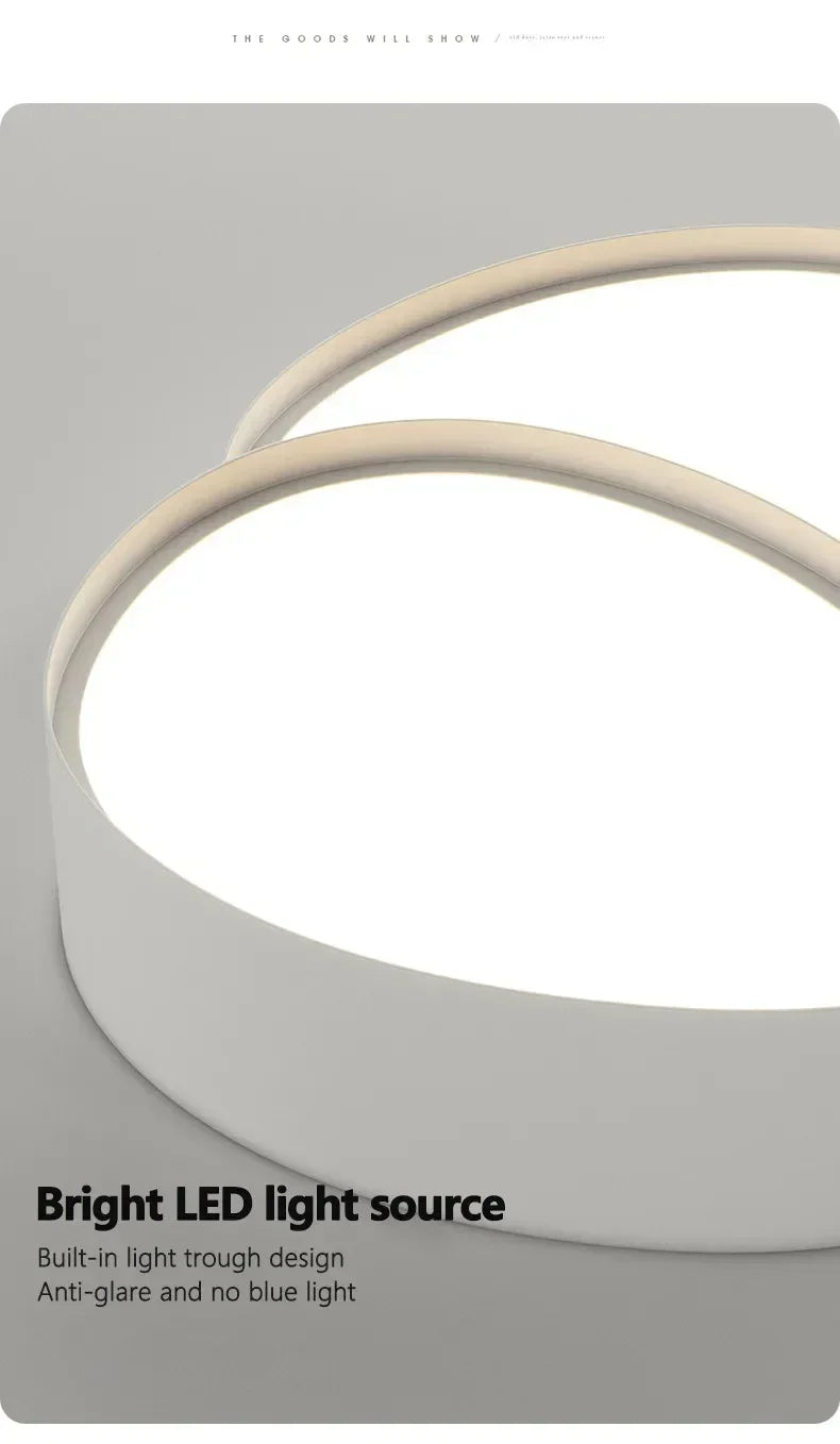 Modern LED Ceiling Lamp Simple Luxury Lighting for Living Room Bedroom Kitchen Cabinets Balcony Home Decor