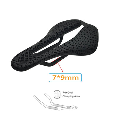 3D Printed Bike Saddle Carbon Fiber Hollow Comfortable Breathable MTB Mountain Road Bicycle Cycling Saddles