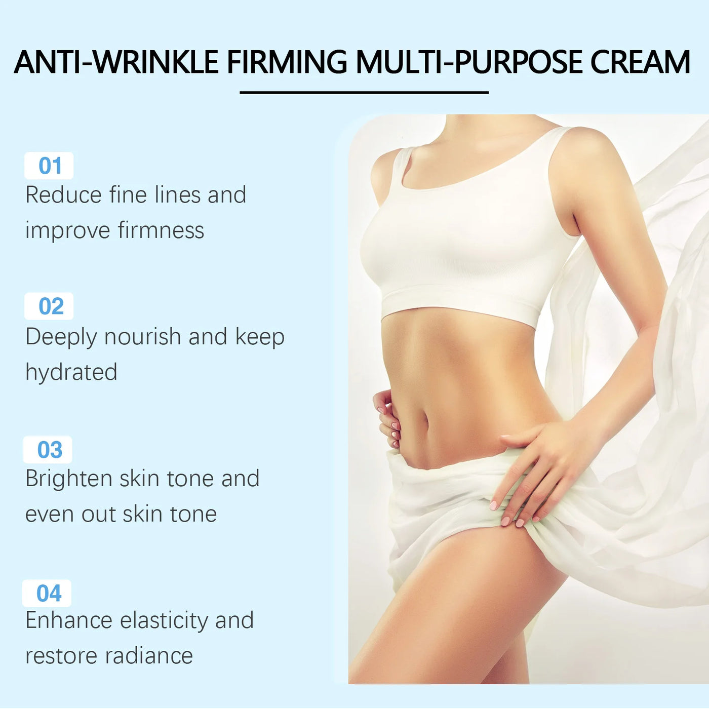 Body Firming Cream Improve Sagging Skin Reduce Fine Lines Increase Elasticity Nourishing Moisturizing Lifting Brighten Skin Care